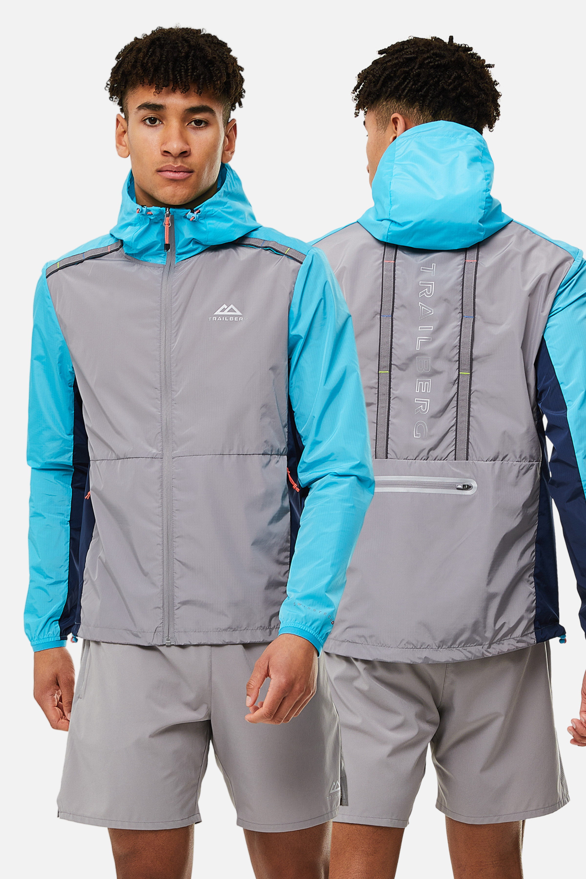 TRIATHLON 2.0 WINDBREAKER - GREY/BLUE