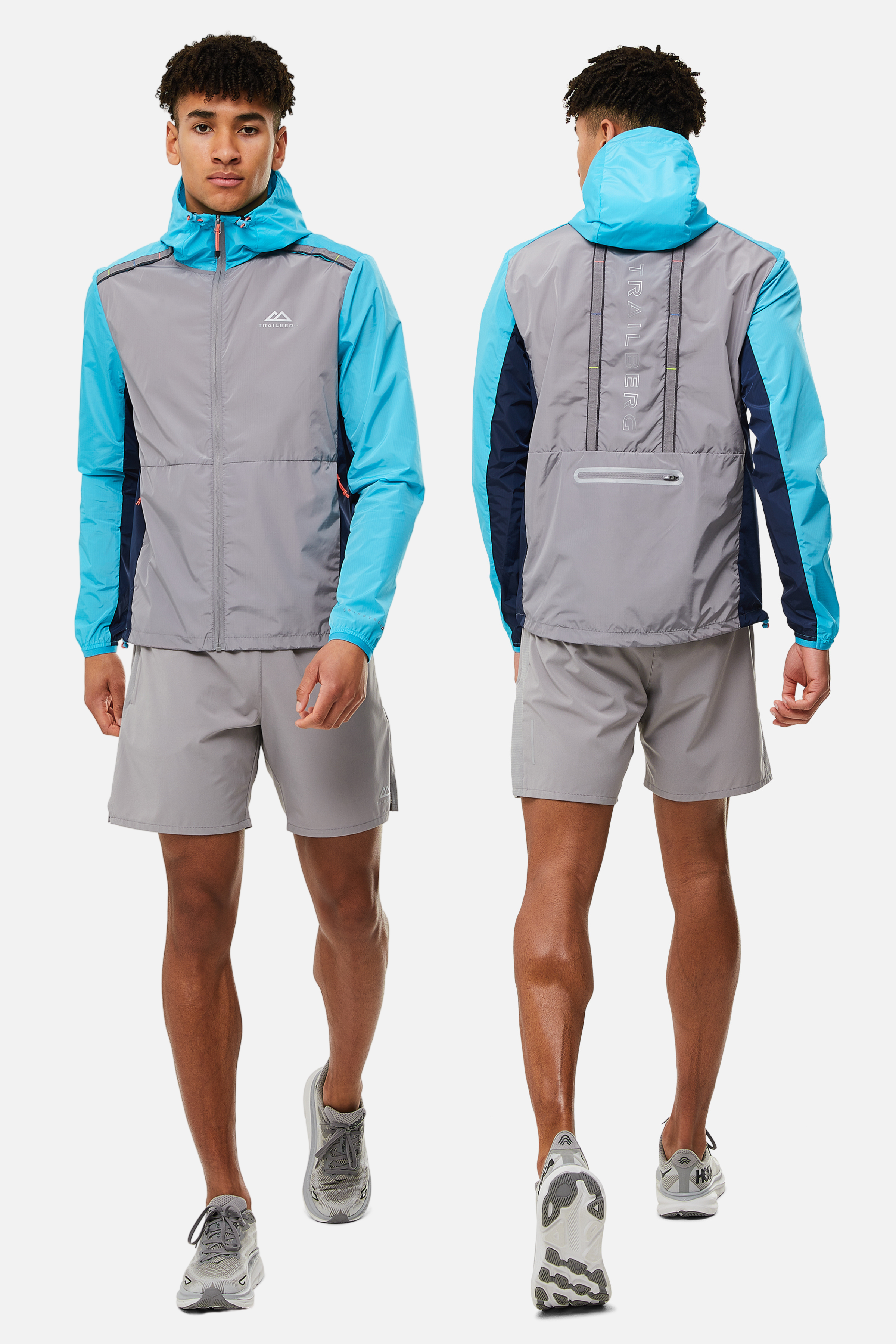 TRIATHLON 2.0 WINDBREAKER TWINSET - GREY/BLUE